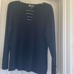 Christine Alexander Black sweater